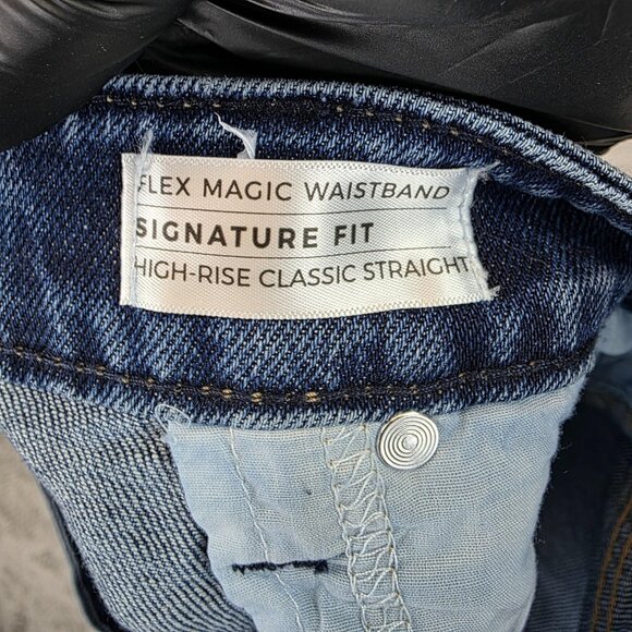 Lane Bryant Jeans Womens 20 Blue High-Rise Signature Fit Girlfriend Straight - Picture 14 of 14